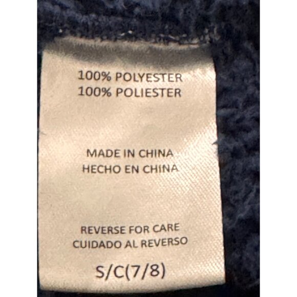Pacific Trail Kids Fleece Zip-Up Jacket S 7/8 Navy Blue Polyester Warm & Cozy - Picture 6 of 6